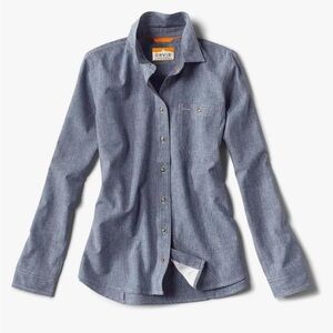Orvis Blue Chambray Women’s Work Shirt